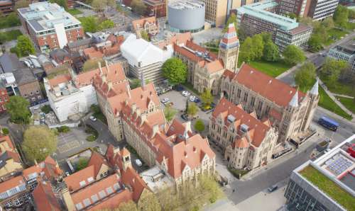 Aerial photo of the university campus