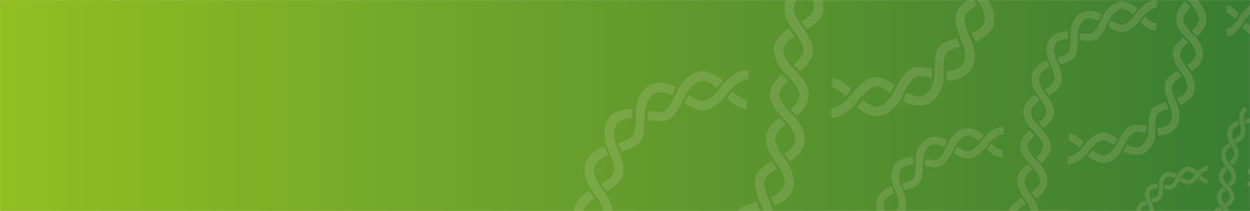 A strand of stylised DNA over a green background